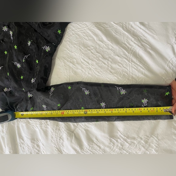 NWT ASOS DESIGN organza mini dress with all over embroidery - Picture 7 of 8